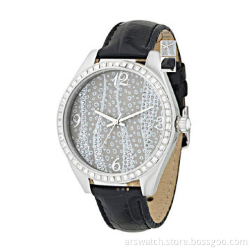 Jewelry watch, with CZ crystal stones on the dialNew